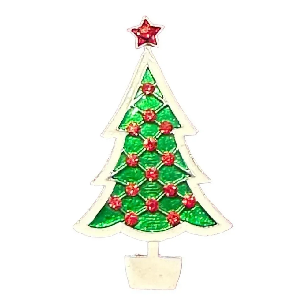 Christmas tree brooch bag charm Jean charm backpack